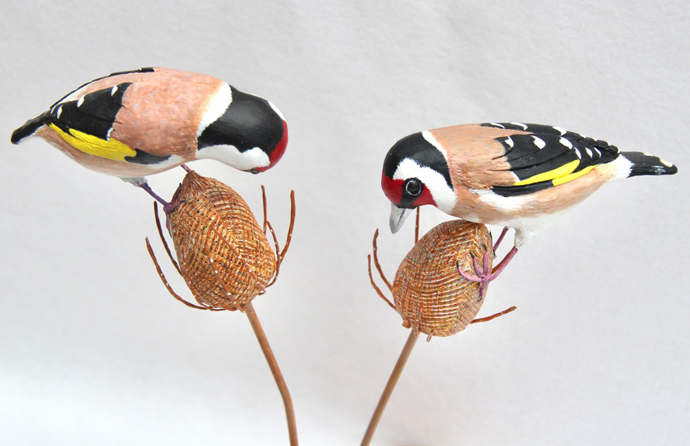 Two Goldfinches